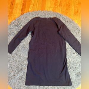 Muji Navy Above Knee Cotton Mini Dress Size S